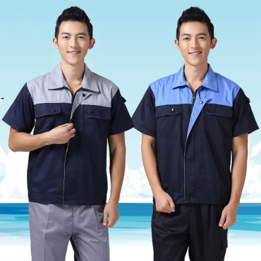 áo bảo hộ tay ngắn phối màu