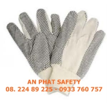 Găng Tay Vải Chấm Hạt Đen