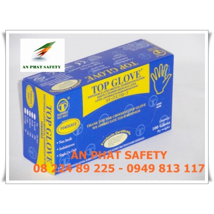 GĂNG TAY Y TẾ TOP GLOVE S M L