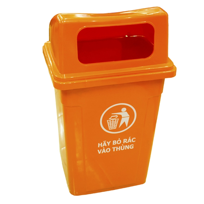 thùng rác nắp hở 90L